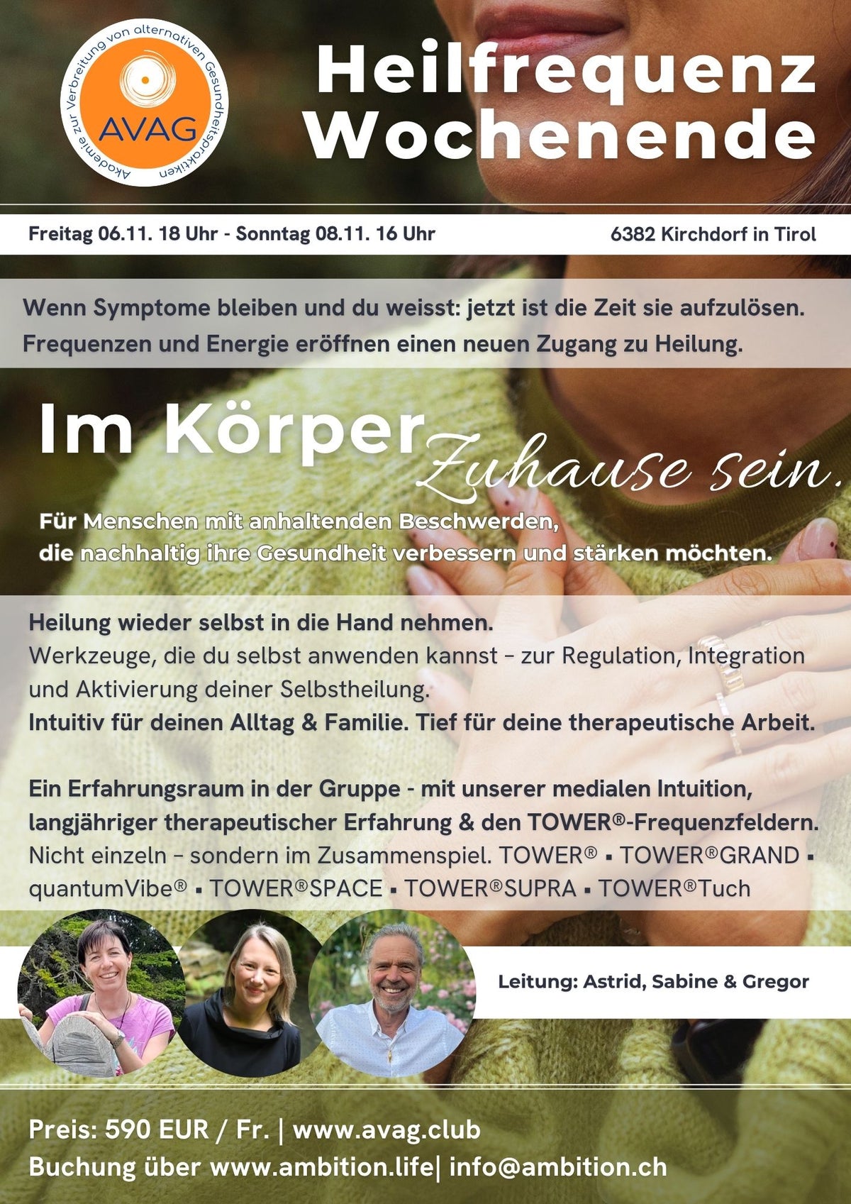 AVAG Heilfrequenz Wochenende