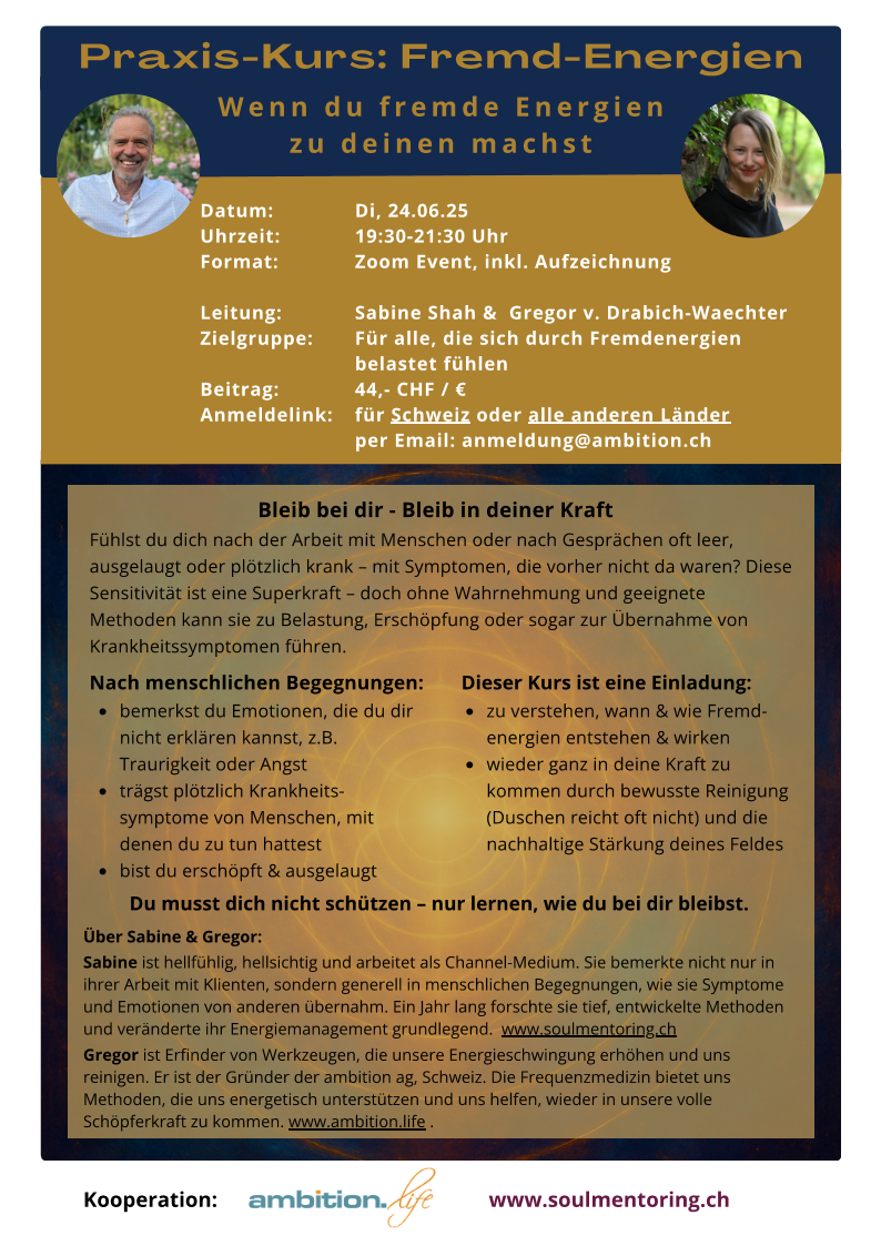 Recording of the Foreign Energies Practical Course