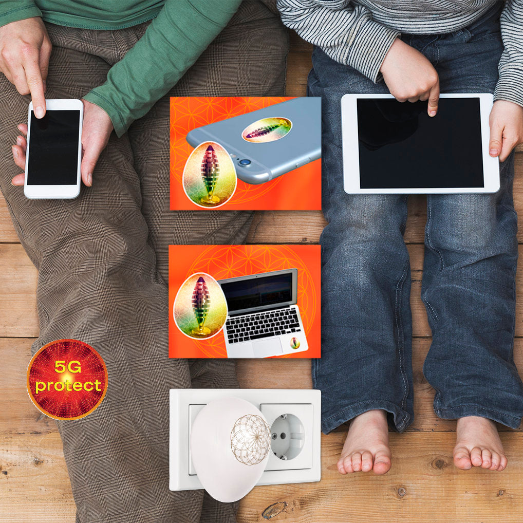 Familien-Paket harmonei® als Elektrosmog-Schutz für zu Hause, Handy, Laptop, PC und WLAN-Router bei ambition.life bestellen.