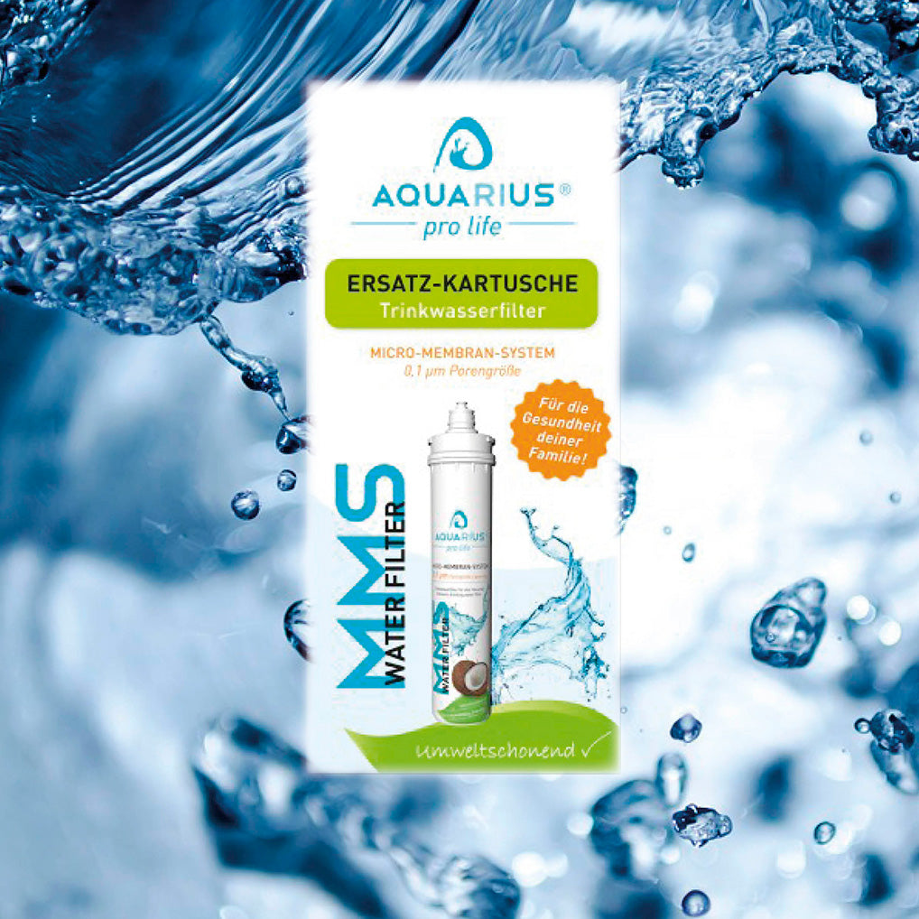 Ersatz-Kartusche für den Trinkwasserfilter im Haushalt. Umweltschonend und für die Gesundheit der Familie!
